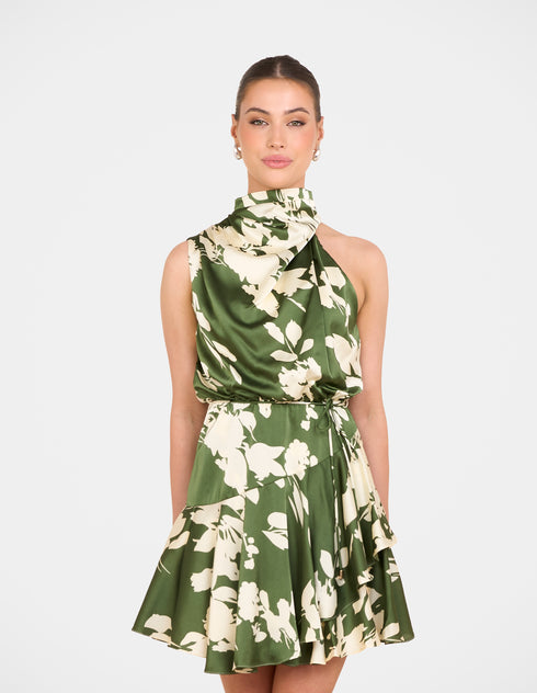 Dhaka Frill Hem Mini Dress